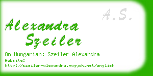 alexandra szeiler business card